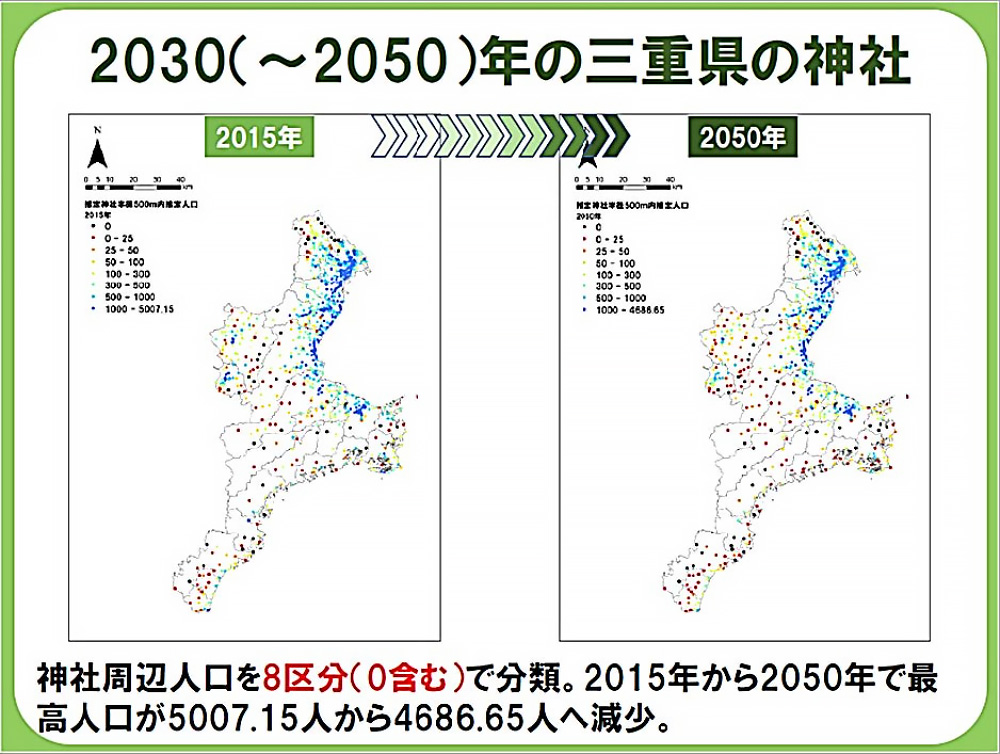 2030（～2050）年の三重県の神社１